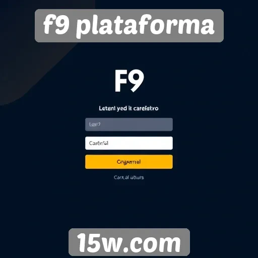 Cadastro no F9 Plataforma é simples e rápido